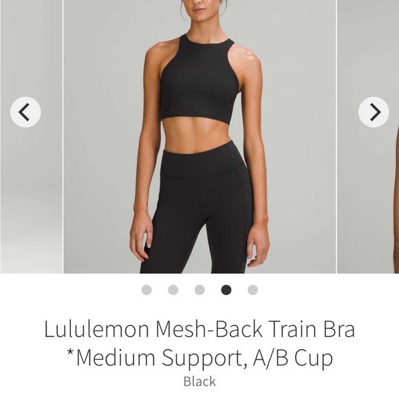 Bundle of 3 size 12 lululemon mesh back train bras - Picture 2 of 9